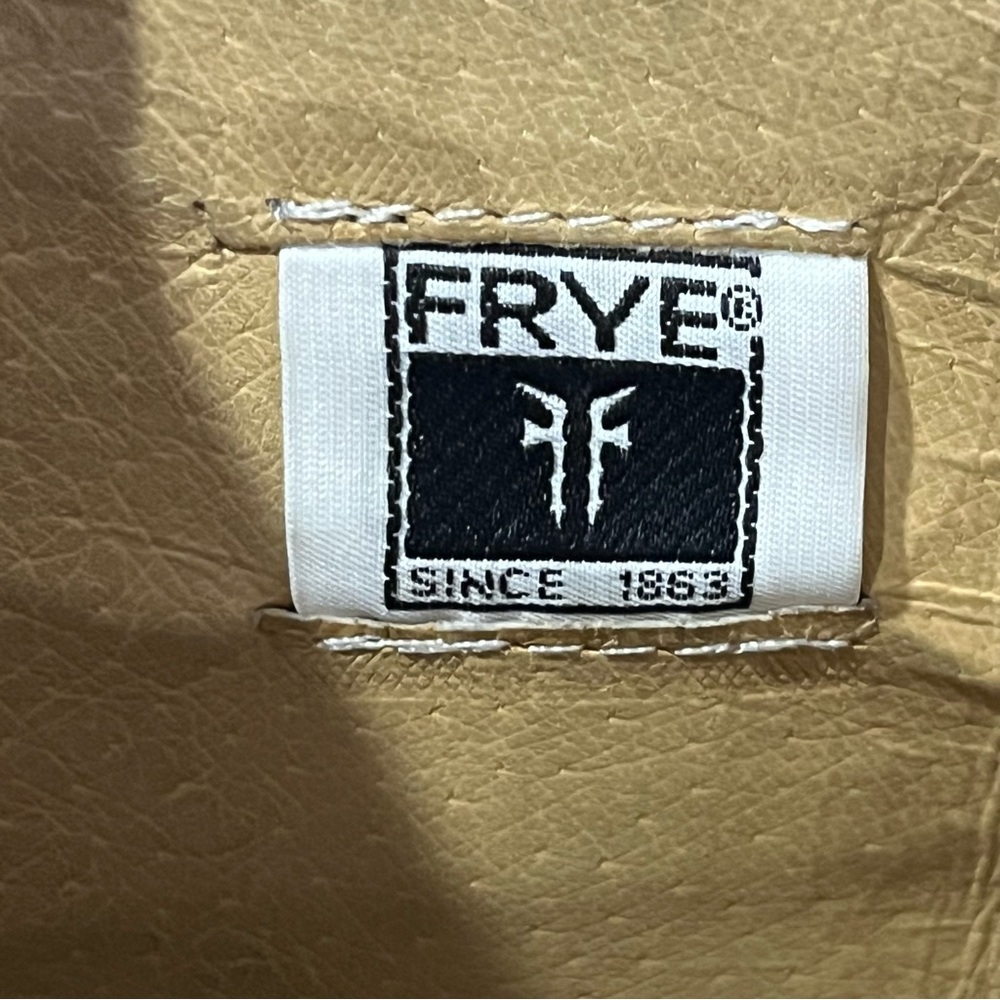 Frye Tall Dark Brown Button Back Full-Zip Women's boots Riding Boots Size 7.5 B - Picture 13 of 13